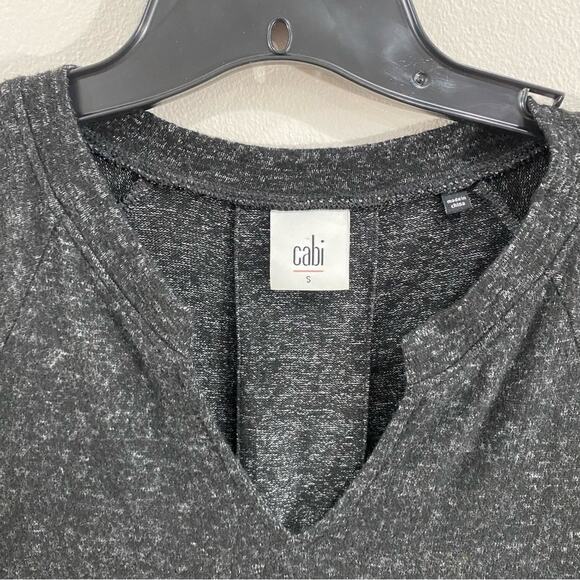 CAbi 3829 Sweater Dress Charcoal PJ Tunic Soft Knit Long Sleeve Comfy Chic Small - Picture 5 of 9